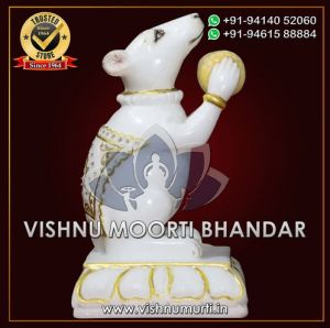 Marble Mooshak Statue Rat
