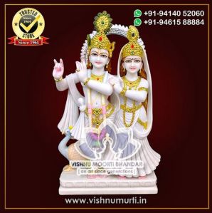 Radha Krishna Yugal Marble Murti