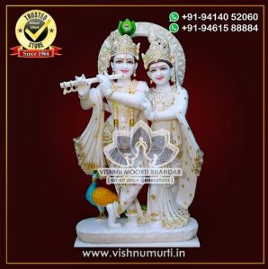 Radha Krishna Yugal Marble Murti