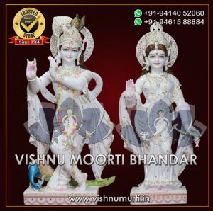 Radha Krishna Marble Idols