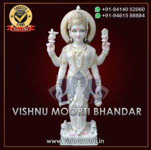 Standing Marble Parvati Mata Statue