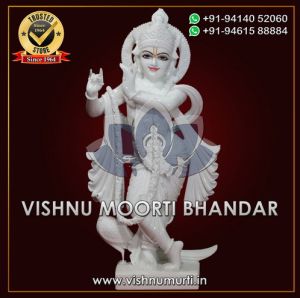 White Marble Krishna Statue