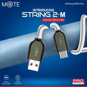 String 2-M Braided Micro USB Cable