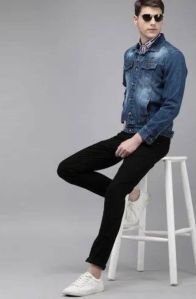 Mens Premium Blue Wash Denim Jacket