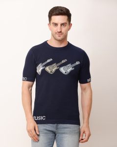 Adada Ribbed Short Sleev Kintted Shirt