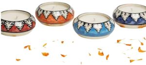 Colourful Cup Tea Light Holders