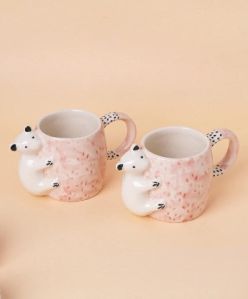 Handcrafted Bear Hug Ceramic Mug