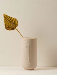 Japanese Face Modern Ceramic Flower Vase