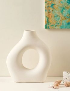 Nordic Donut Modern Ceramic Flower Vase