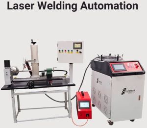 100mm laser welding rotary machine