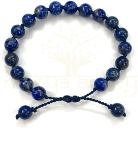 Handmade, Natural &AMP;AMP; Beautiful 8mm Lapis Lazuli Gemstone Hand-Knotted Protection Bracelet