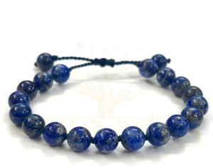 Handmade, Natural &AMP;AMP; Beautiful 8mm Lapis Lazuli Gemstone Hand-Knotted Protection Bracelet