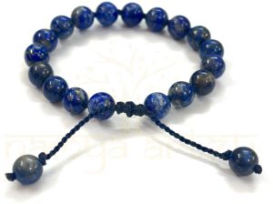 Handmade, Natural &AMP;AMP; Beautiful 8mm Lapis Lazuli Gemstone Hand-Knotted Protection Bracelet