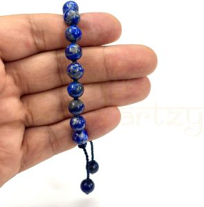 Handmade, Natural &AMP;AMP; Beautiful 8mm Lapis Lazuli Gemstone Hand-Knotted Protection Bracelet