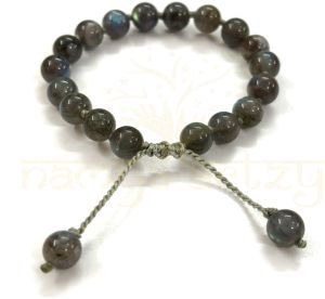 Handmade, Natural &AMP;AMP; Beautiful 8mm Labradorite Gemstone Hand-Knotted Protection Bracelet