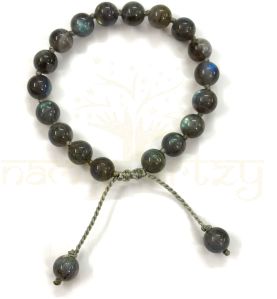 Handmade, Natural &AMP;AMP; Beautiful 8mm Labradorite Gemstone Hand-Knotted Protection Bracelet