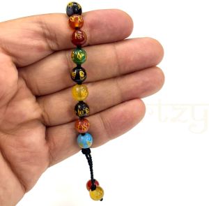 Handmade, Natural &AMP;AMP; Beautiful 8mm Om Mani Padme Hum or Onyx Hand-Knotted Protection Bracelet