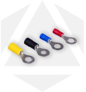 Ring Type Tinned Copper Cable Terminal Ends - Insulated & Non Insulated