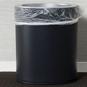 Black Metal Waste Paper Bin