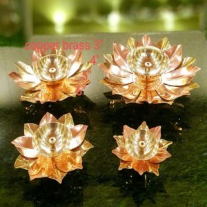 Brass Akhand Diya For Temple