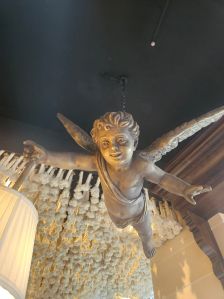 Fiber Glass Angel Ceiling Hanging Lamp