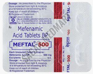 Meftal 500mg Mefenamic Acid Tablets