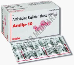 Amlip 10mg Amlodipine Besilate Tablet