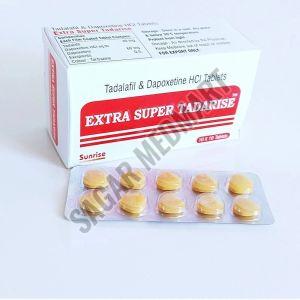 Extra Super Tadarise Tadalafil 40mg Dapoxetine 60mg Tablet