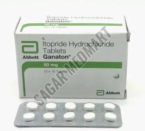 Ganaton 50mg Itopride Hydrochloride Tablet