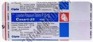 Cosart 25mg Losartan Potassium Tablet