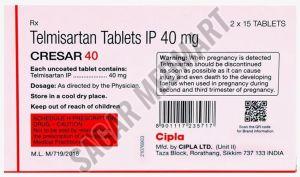 Cresar Telmisartan 40 Mg Tablets