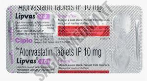 Lipvas 10mg Atorvastatin Tablet