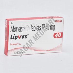 Lipvas 40mg Atorvastatin Tablet