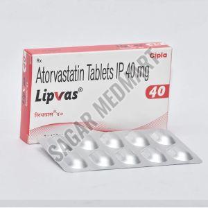 Lipvas 40mg Atorvastatin Tablet