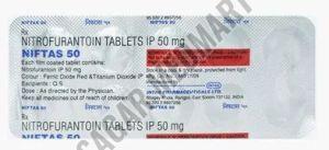 Niftas 50mg Nitrofurantoin Tablets