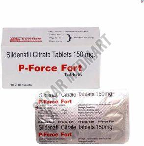P Force Fort Sildenafil Citrate 150mg Tablet