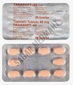 Tadasoft 40mg Tadalafil Tablet