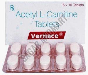 Vernace 500mg Acetyl L Carnitine Tablet