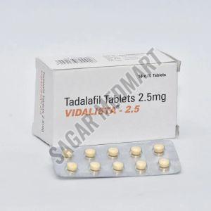 Vidalista 2.5mg Tadalafil Tablets