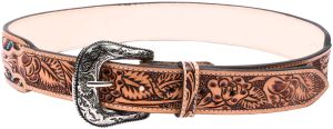 Men Western Leather Belt
