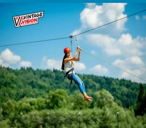 Zip Line Hanging Ride