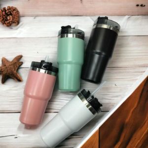 600 Ml Stainless Steel Vacuum Insulated Straw Mug
