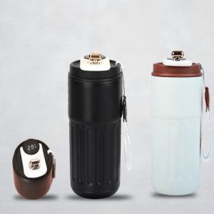 450 Ml Stainless Steel Water Mug with Temperature Display