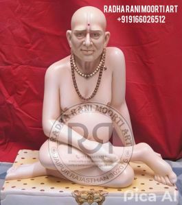 White Marble Gajanan Maharaj Statue