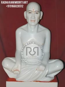 White Marble Gajanan Maharaj Statue