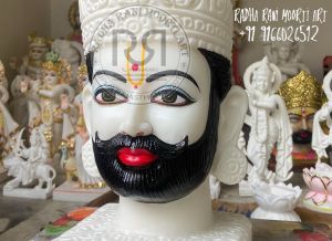 Shyam Baba Shish Marble Moorti