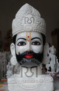 Shyam Baba Shish Marble Moorti