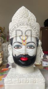Shyam Baba Shish Marble Moorti