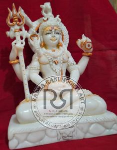 White Marble Shiva Moorti