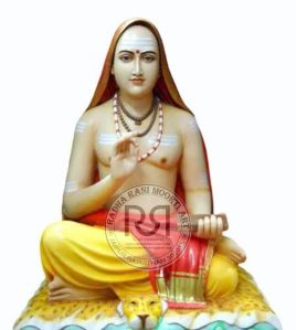 White Marble Shankaracharya Statue